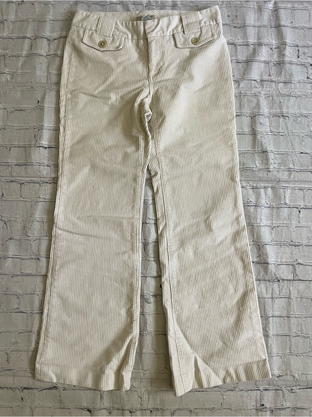 Banana Republic Factory Cream Corduroy Pants - Picture 2 of 5
